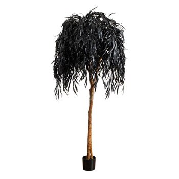 6-ft Artificial Halloween Black Willow Tree - SKU #T5197