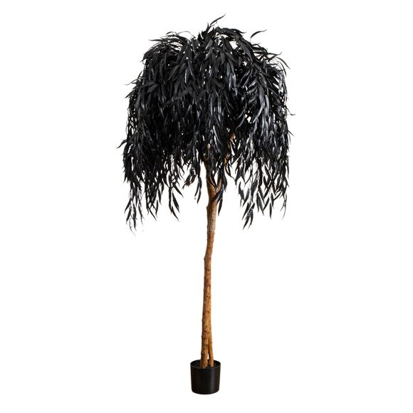 6-ft Artificial Halloween Black Willow Tree - SKU #T5197