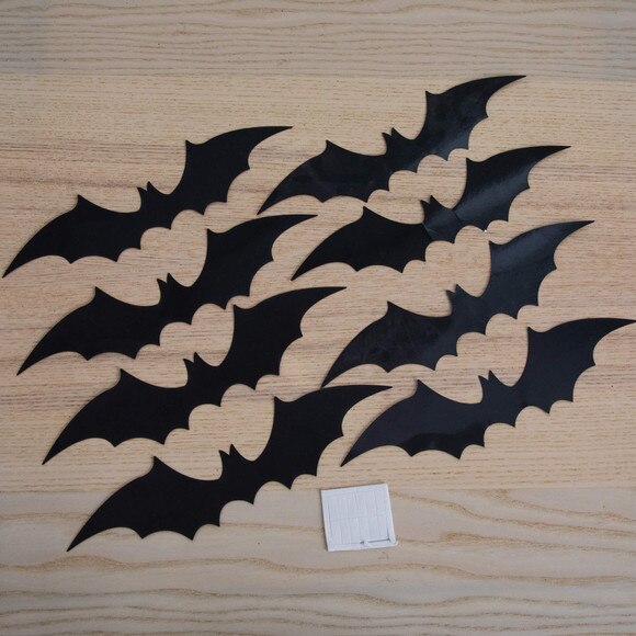 5-ft Pre-Lit Artificial Halloween Black Twig Tree with Bats and 50 Warm White LED Lights - SKU #T5205 - 6