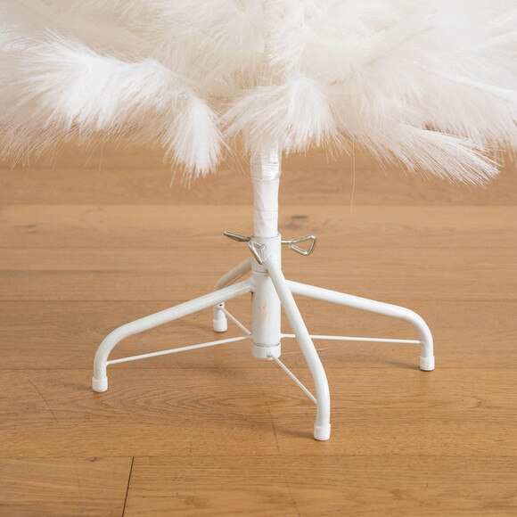 4-ft Artificial White Pampas Grass Christmas Tree - SKU #T5209 - 3