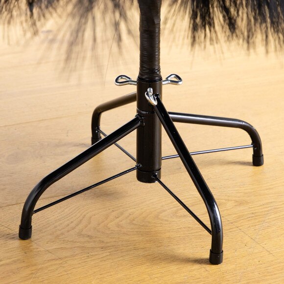 6-ft Artificial Halloween Black Pampas Grass Christmas Tree - SKU #T5216 - 3