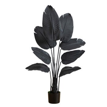4-ft Artificial Halloween Black Travelers Palm Tree - SKU #T5228