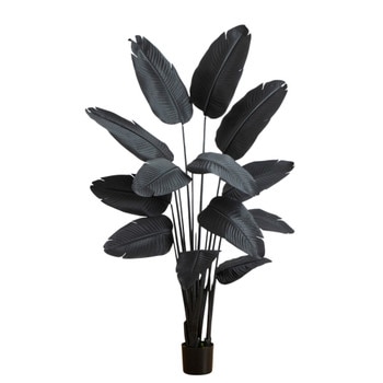 6-ft Artificial Halloween Black Travelers Palm Tree - SKU #T5229