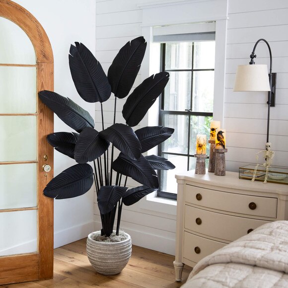 6-ft Artificial Halloween Black Travelers Palm Tree - SKU #T5229 - 4