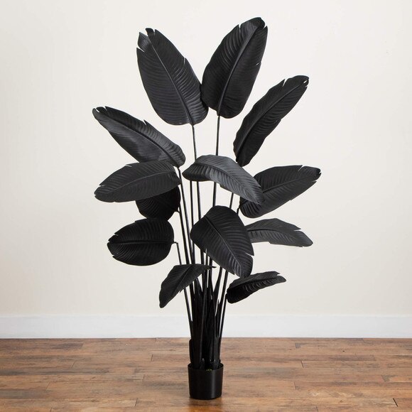 6-ft Artificial Halloween Black Travelers Palm Tree - SKU #T5229 - 5