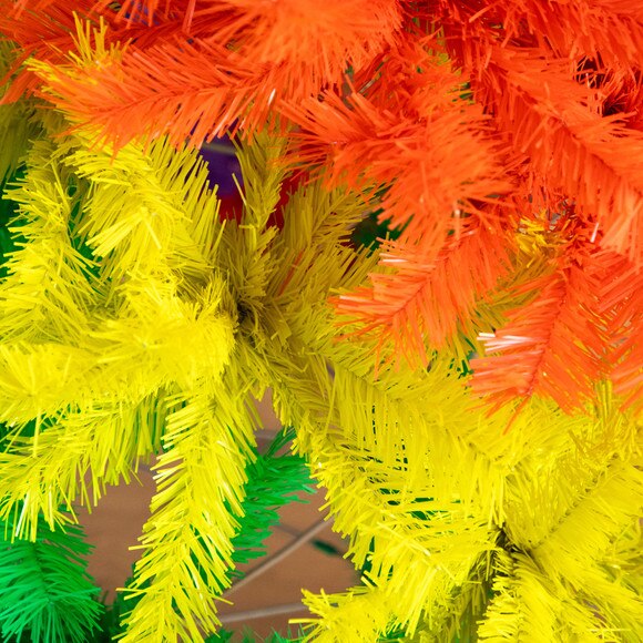 6-ft Artificial Rainbow Christmas Tree - SKU #T5237 - 2