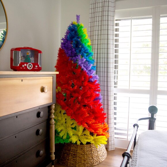 6-ft Artificial Rainbow Christmas Tree - SKU #T5237 - 4