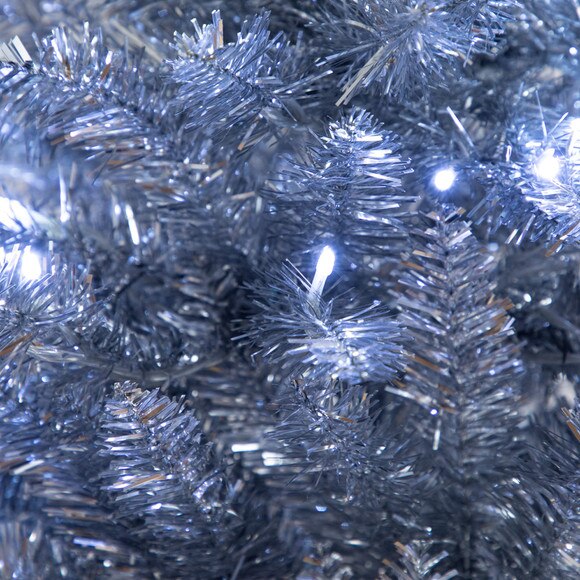 4-ft Artificial Silver Christmas Tree with 130 Cool White LED Lights - SKU #T5238 - 3
