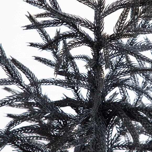 4-ft Artificial Halloween Real Touch Black Norfolk Pine Christmas Tree with Natural Look - SKU #T5242 - 2