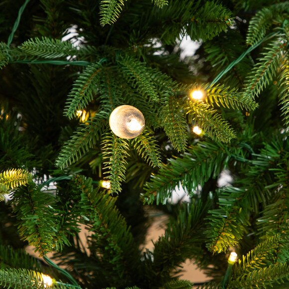 4-ft Pre-Lit Artificial Luxembourg Pine Christmas Tree with 120 Multicolored Traditional Bulb LED Lights - SKU #T5245 - 2