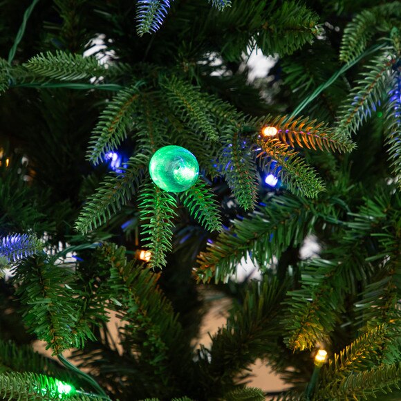 4-ft Pre-Lit Artificial Luxembourg Pine Christmas Tree with 120 Multicolored Traditional Bulb LED Lights - SKU #T5245 - 3