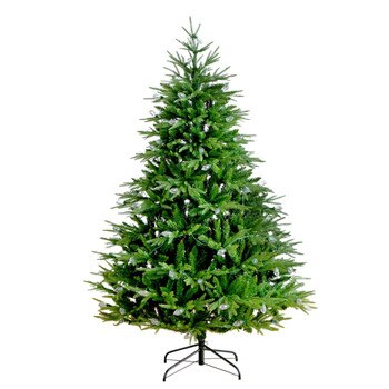 6-ft Pre-Lit Artificial Luxembourg Pine Christmas Tree with 250 Multicolored Traditional Bulb LED Lights - SKU #T5246