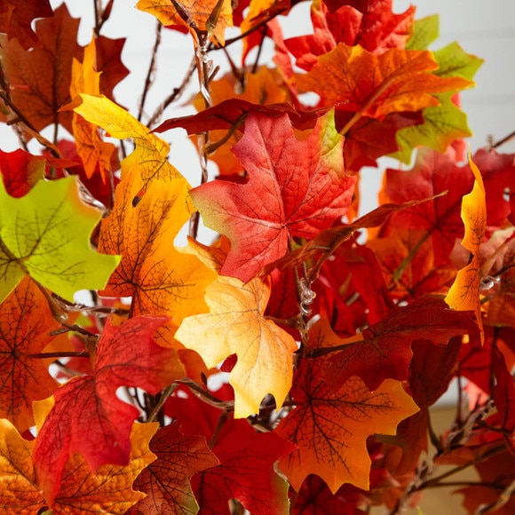 4-ft Pre-Lit Shades of Autumn Maple Artificial Fall Tree with 180 Warm White LED Lights - SKU #T5250 - 2