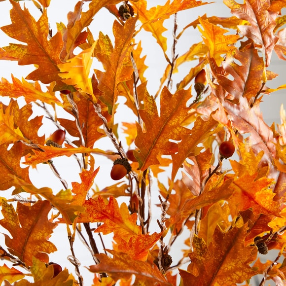 5-ft Pre-Lit Burnt Orange Autumn Maple Artificial Fall Tree with 240 Warm White LED Lights - SKU #T5261 - 2