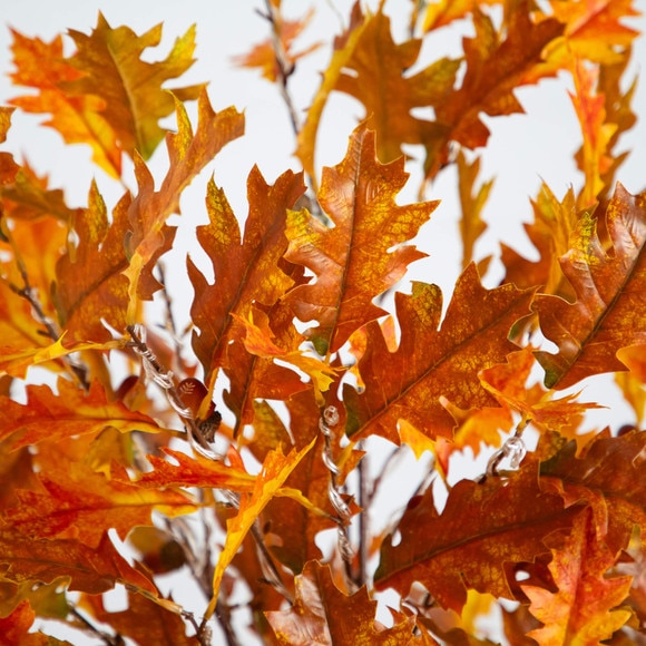 6-ft Pre-Lit Burnt Orange Autumn Maple Artificial Fall Tree with 300 Warm White LED Lights - SKU #T5262 - 2