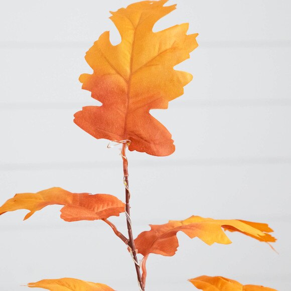 3-ft Pre-Lit Autumn Maple Artificial Fall Tree with 80 Warm White LED Lights - SKU #T5290 - 2