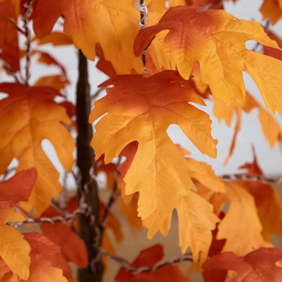 4-ft Pre-Lit Autumn Maple Artificial Fall Tree with 180 Warm White LED Lights - SKU #T5291 - 2