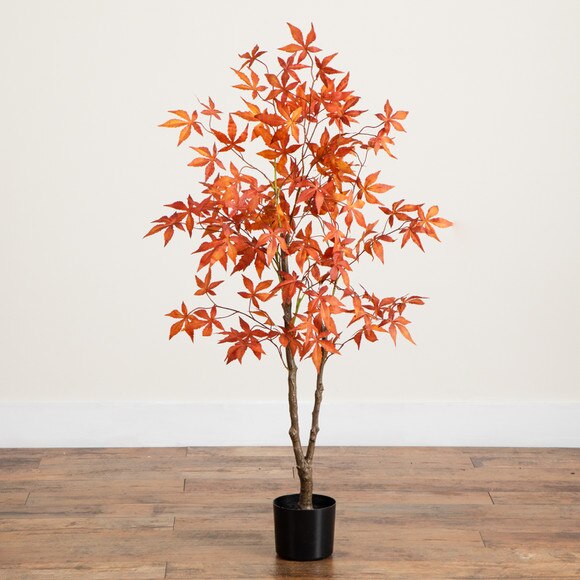 4-ft Autumn Japanese Maple Artificial Fall Tree - SKU #T5302 - 5