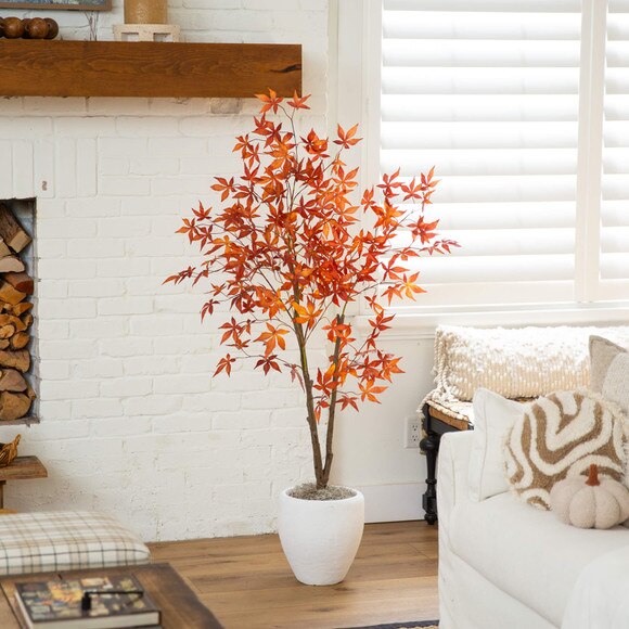 5-ft Autumn Japanese Maple Artificial Fall Tree - SKU #T5303 - 5