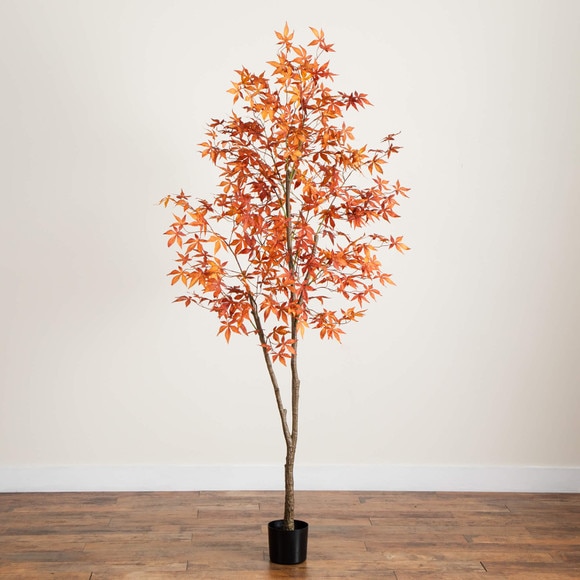 7-ft Autumn Japanese Maple Artificial Fall Tree - SKU #T5304 - 7
