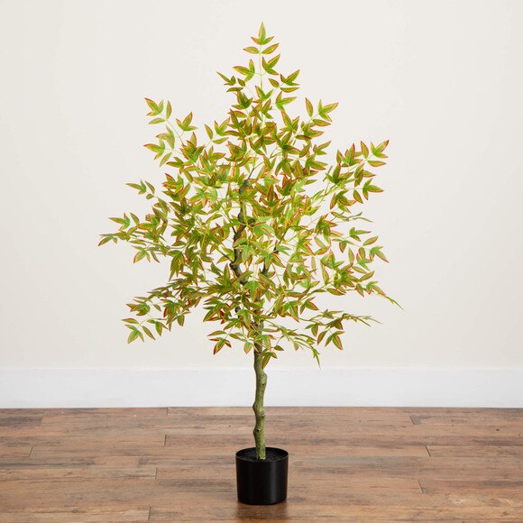 4-ft Autumn Nandina Artificial Fall Tree - SKU #T5305 - 5