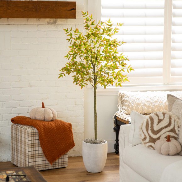 5-ft Autumn Nandina Artificial Fall Tree - SKU #T5306 - 4