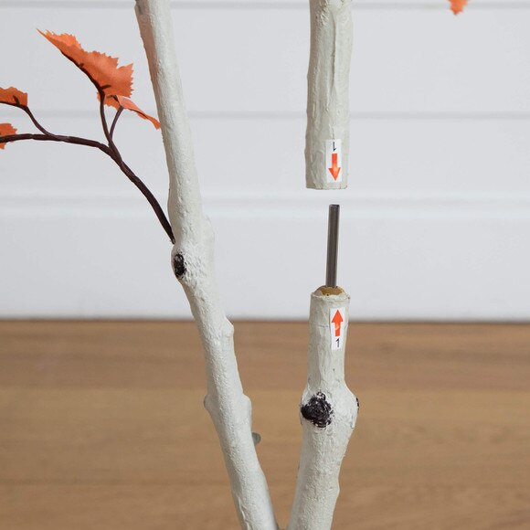4-ft Autumn Paper Birch Artificial Fall Tree - SKU #T5308 - 3
