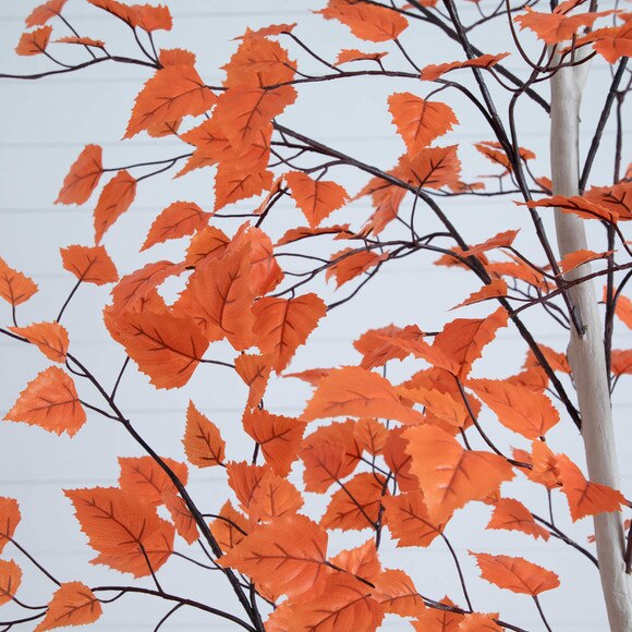 7-ft Autumn Paper Birch Artificial Fall Tree - SKU #T5309 - 3