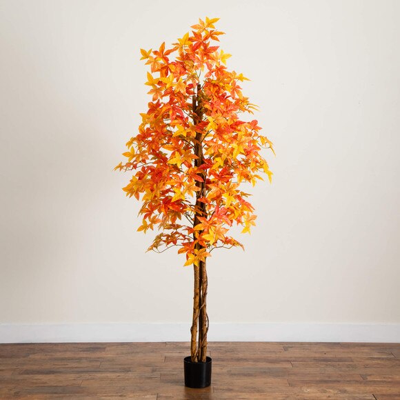 7-ft Autumn Deluxe Maple Artificial Fall Tree - SKU #T5310 - 8