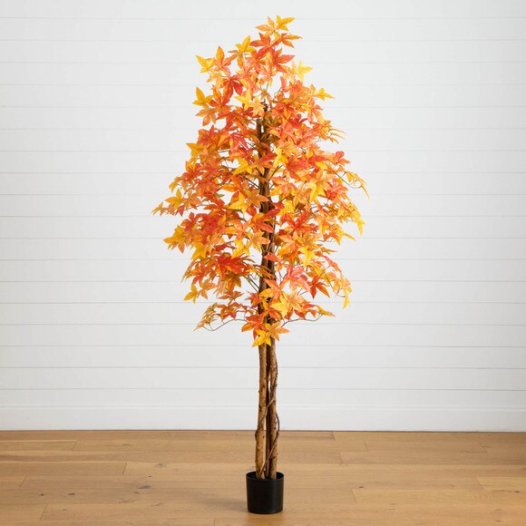 7-ft Autumn Deluxe Maple Artificial Fall Tree - SKU #T5310 - 9