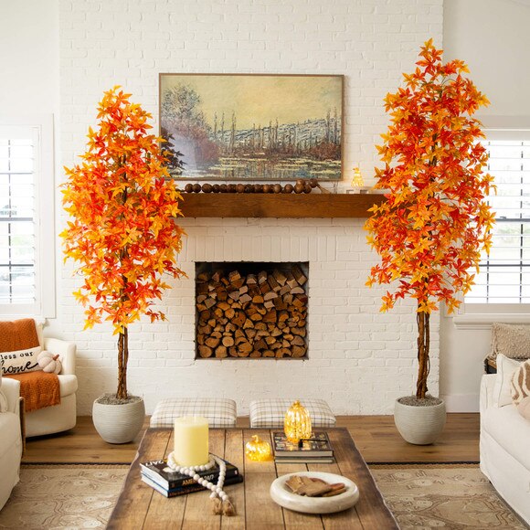 8-ft Autumn Deluxe Maple Artificial Fall Tree - SKU #T5311 - 6