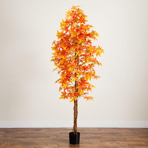 8-ft Autumn Deluxe Maple Artificial Fall Tree - SKU #T5311 - 7