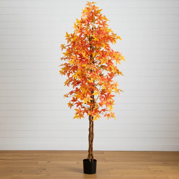 8-ft Autumn Deluxe Maple Artificial Fall Tree - SKU #T5311 - 8