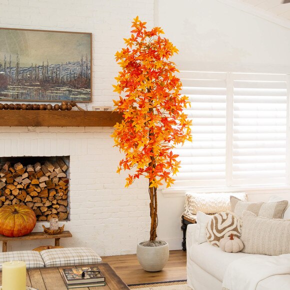 9-ft Autumn Deluxe Maple Artificial Fall Tree - SKU #T5312 - 6