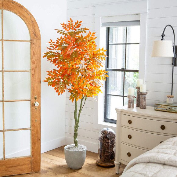 6-ft Autumn Sumac Artificial Fall Tree - SKU #T5313 - 6