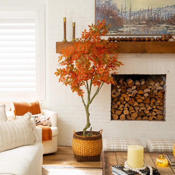 7-ft Autumn Sumac Artificial Fall Tree - SKU #T5314 - 5