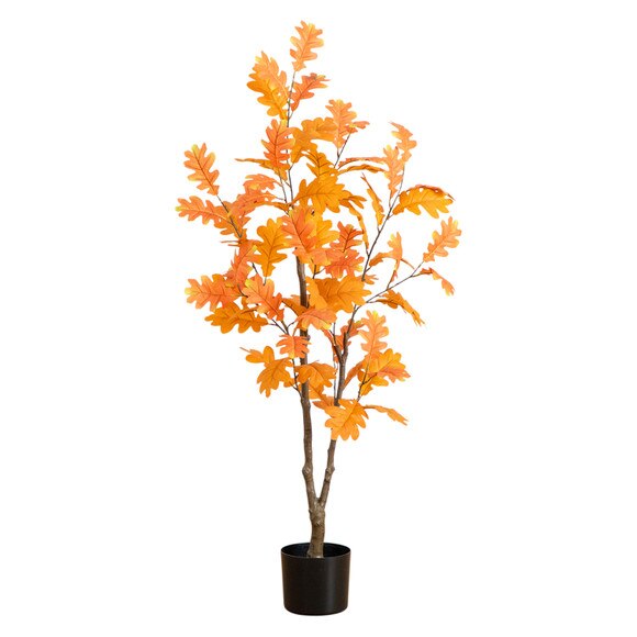 4-ft Artificial Autumn Oak Tree - SKU #T5315