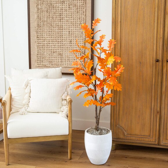 4-ft Artificial Autumn Oak Tree - SKU #T5315 - 5