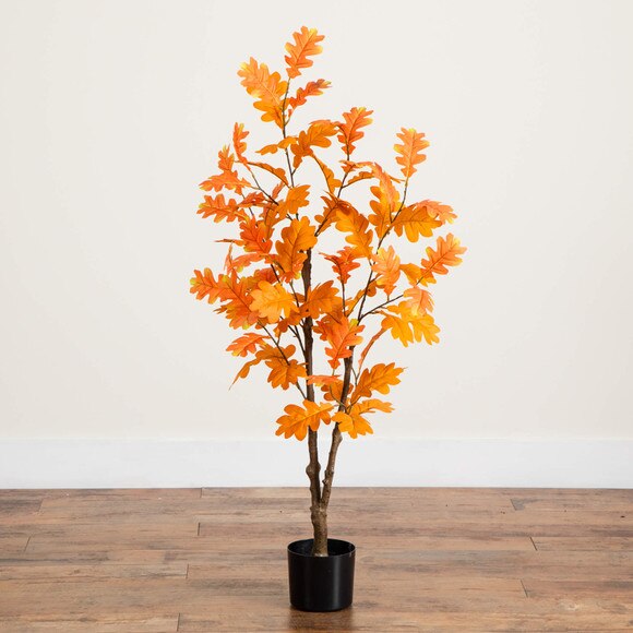 4-ft Artificial Autumn Oak Tree - SKU #T5315 - 6