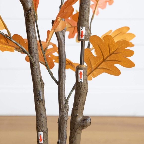 5-ft Artificial Autumn Oak Tree - SKU #T5316 - 3