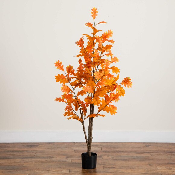 5-ft Artificial Autumn Oak Tree - SKU #T5316 - 8