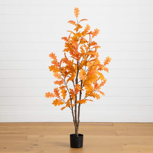 5-ft Artificial Autumn Oak Tree - SKU #T5316 - 9