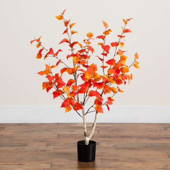 3-ft Autumn Birch Artificial Fall Tree - SKU #T5319 - 4