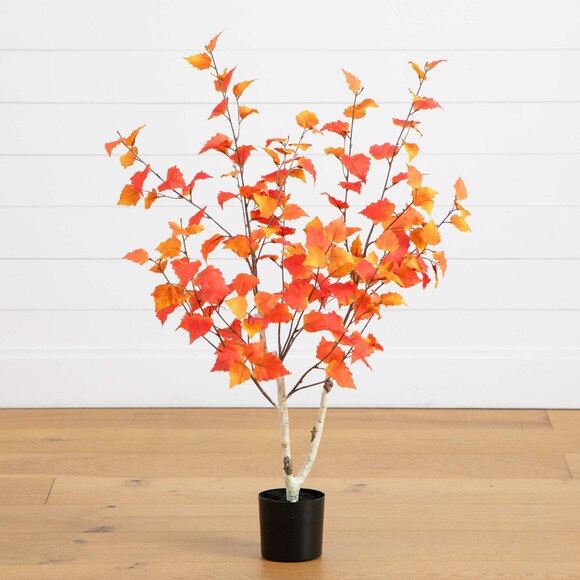 3-ft Autumn Birch Artificial Fall Tree - SKU #T5319 - 5