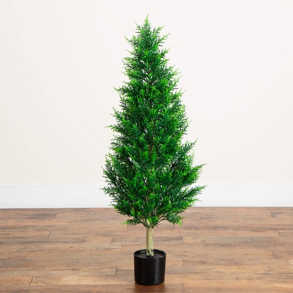 4-ft UV Resistant Artificial Cypress Tower Tree Indoor/Outdoor - SKU #T5326 - 9