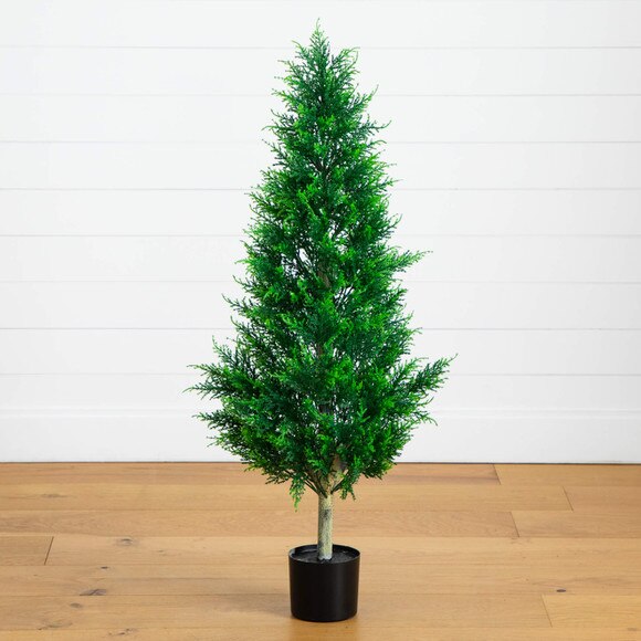 4-ft UV Resistant Artificial Cypress Tower Tree Indoor/Outdoor - SKU #T5326 - 10