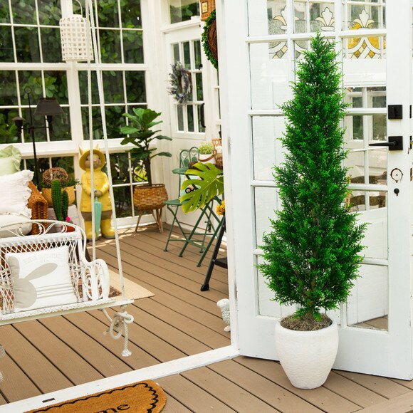5-ft UV Resistant Artificial Cypress Tower Tree Indoor/Outdoor - SKU #T5327 - 4