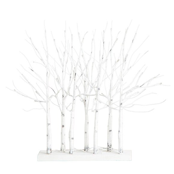 2-Ft Pre-Lit Artificial White Birch Centerpiece with 84 LED Lights - SKU #T5353 - 2