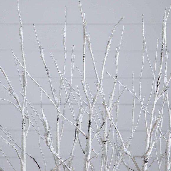 2-Ft Pre-Lit Artificial White Birch Centerpiece with 84 LED Lights - SKU #T5353 - 3
