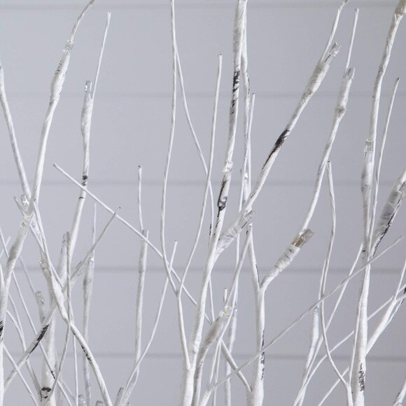 2-Ft Pre-Lit Artificial White Birch Centerpiece with 84 LED Lights - SKU #T5353 - 6